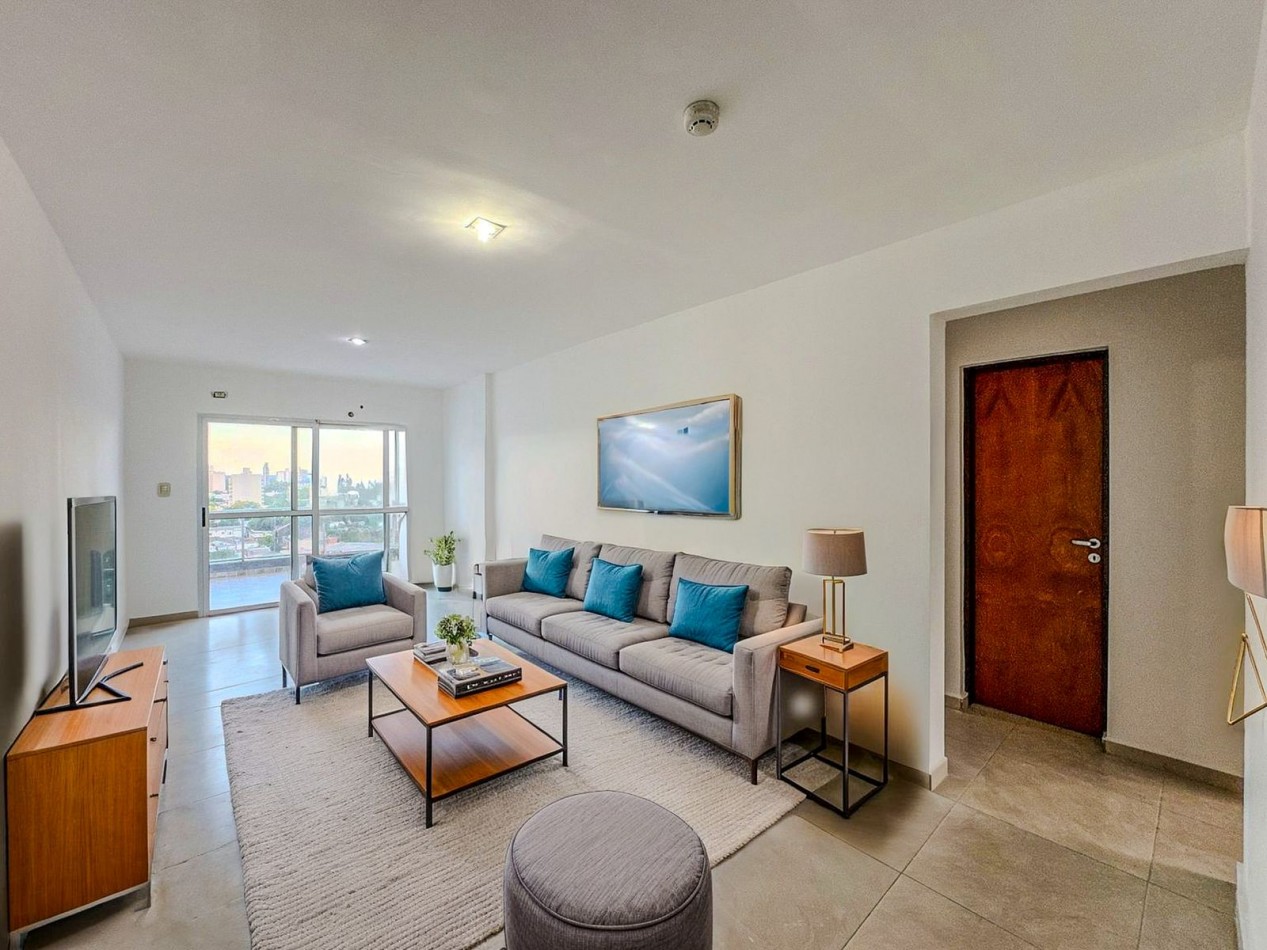 Departamento 2 Dorm + Cochera en Macrocentro | Piso 10 con Vista Abierta