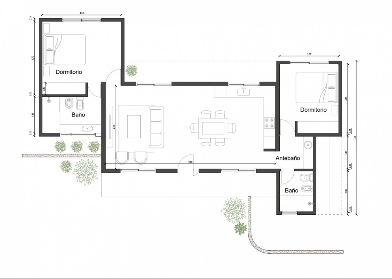 Casa de diseño con techo abovedado en Altos Verdes